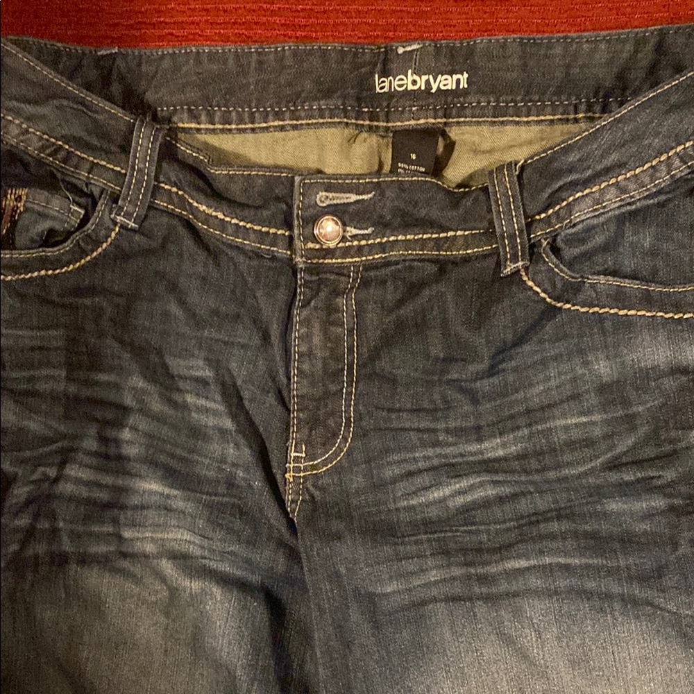 Lane Bryant Dark Blue Flare Jeans